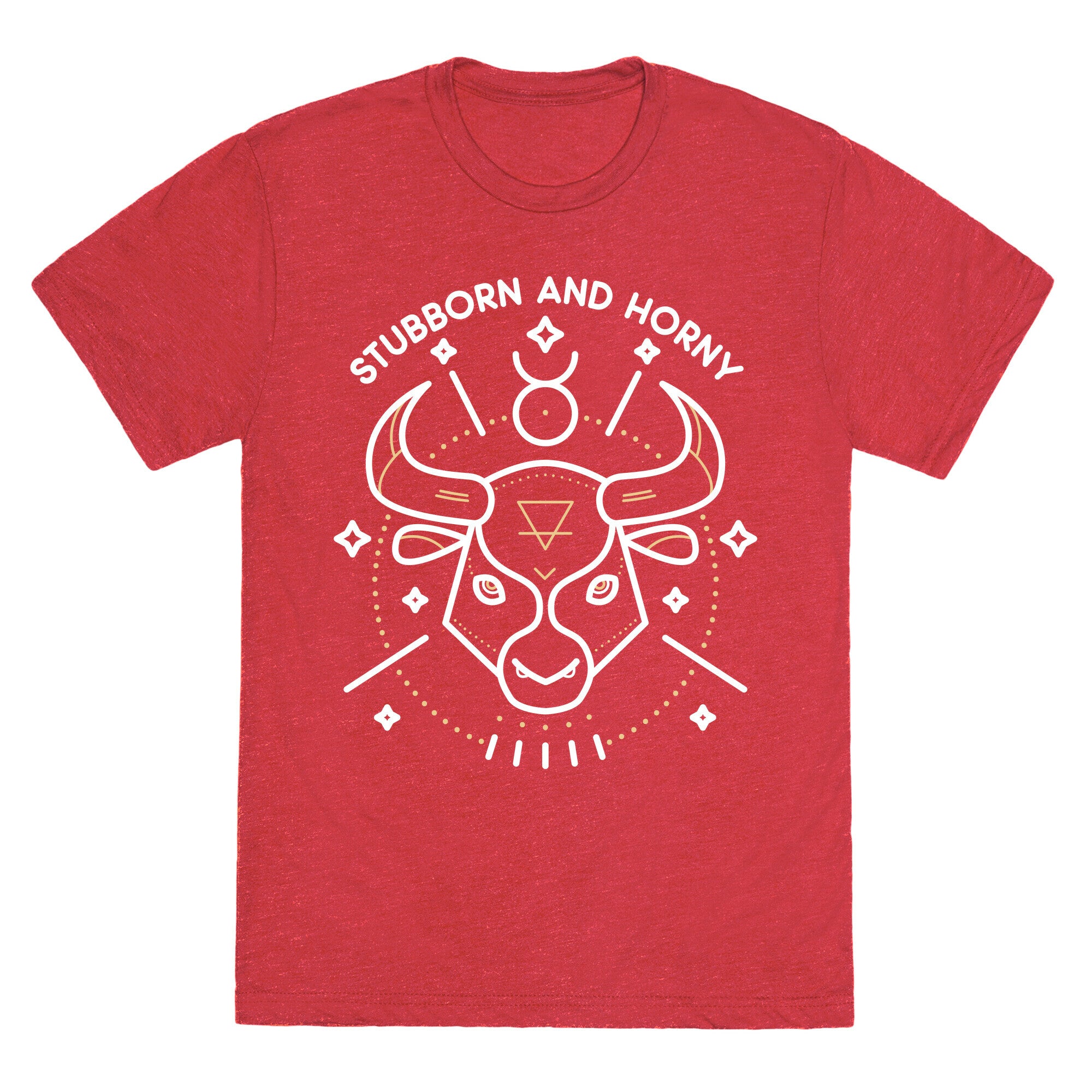 Stubborn and Horny Taurus Bull  Unisex Triblend Tee
